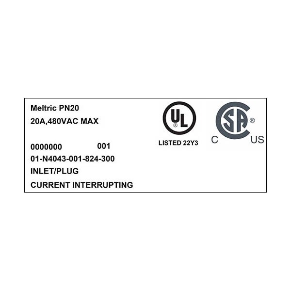 Meltric 01-N4043-001-824-300 INLET REVERSE INTERIORS SCREW TYPE LOCKING PAWL - 01-N4043-001-824-300