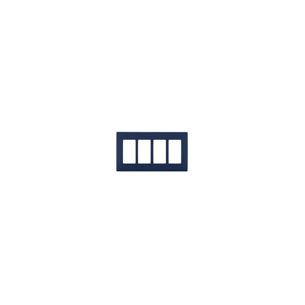 Leviton WALLPLATES RENU 4 GANG WLPLTRICH NAVY - REWP4-RN