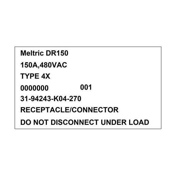 Meltric 31-94243-K04-270 RECEPTACLE AUXILIARY SWITCH - 31-94243-K04-270