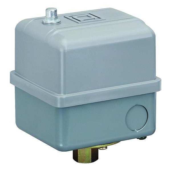 Interruptor de presión Telemecanique Sensors, (1) puerto, 1/4 pulgadas NPT, DPST, 65 a 200 psi, Acción estándar - 9013GHG2J33