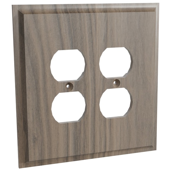 Designs Of Distinction Double Receptacle - Walnut - 01451002WL1