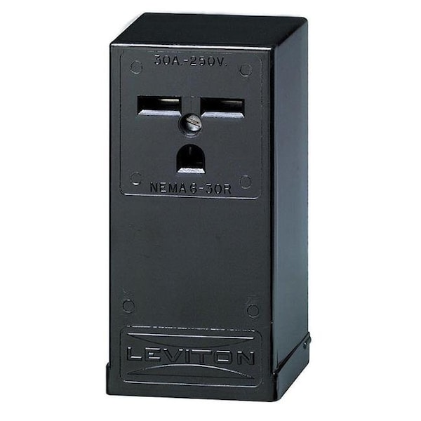 Leviton Leviton 32896 30 amp 250V Outlet for 6-30R; Black - 32896