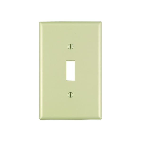 Leviton Leviton Decora Ivory 1 gang Thermoset Plastic Toggle Wall Plate - 80501-00I
