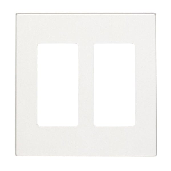 Leviton Wallplat Scrwls 2G Wht - C42-80309-0SW