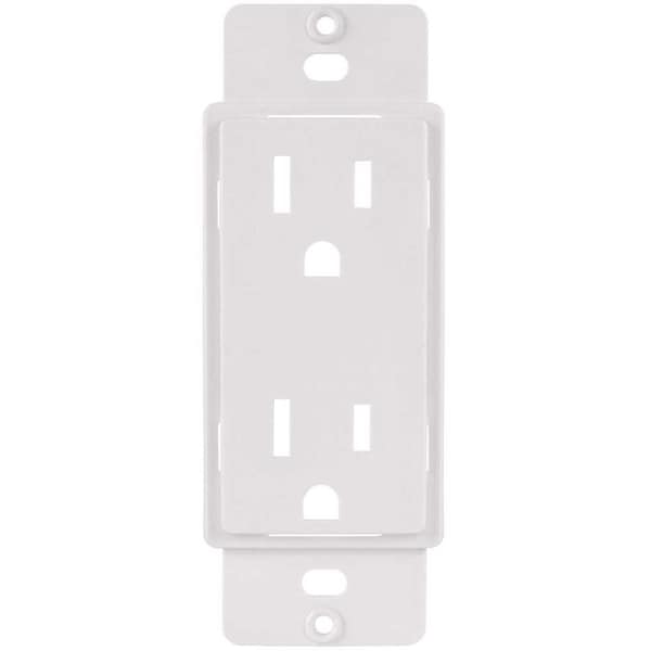 Titan3 Technology 1-Gang or Multi-Gang Duplex Plastic Adapter Plate, White - TPPAW-D