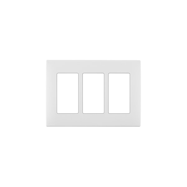 Leviton WALLPLATES RENU 3 GANG WPLT WHITE ON WHITE - REWP3-WW