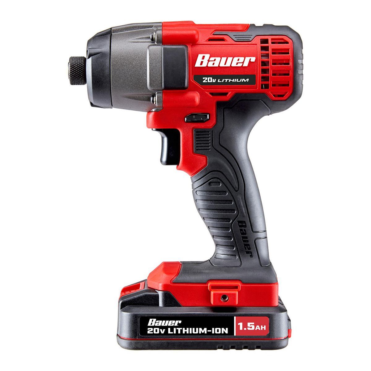 Kit de Taladro Inalámbrico y Destornillador de Impacto Bauer de 20V, 2 Herramientas con (2) Baterías de 1.5 Ah y Cargador - 70933