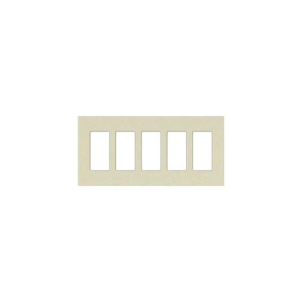Lutron Designer Wall Plates, Number of Gangs: 5 Satin Finish, Taupe - SC-5-TP