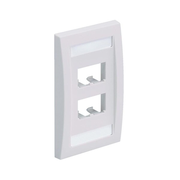 Kilowatt 4-Port Single Gang White Faceplate - KI3210187