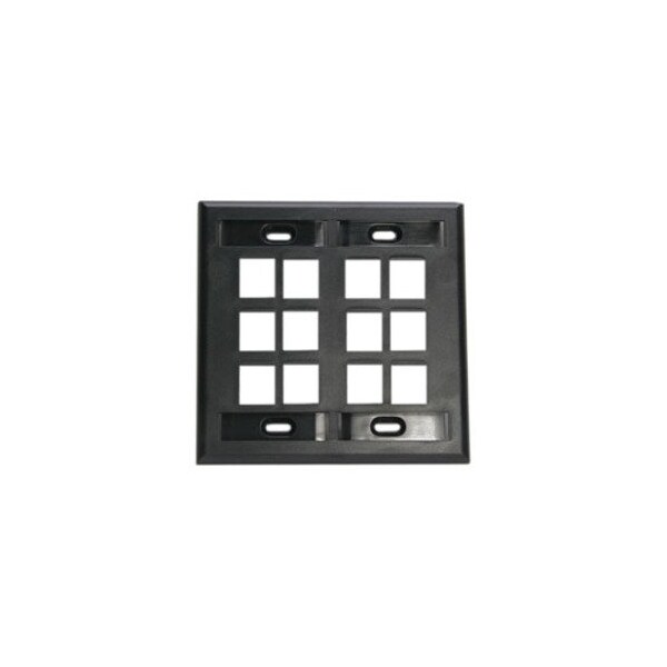 Leviton Number of Gangs: 2 High-Impact Plastic, Black - 42080-12E