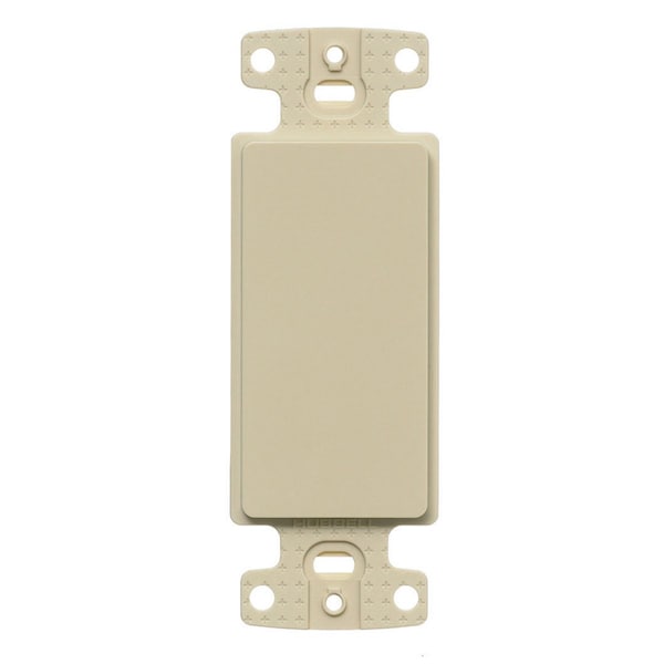 Hubbell Wiring Device-Kellems Plate Decorator Frame, High-Impact Thermoplastic (UL 94V-0), Ivory - NS620I