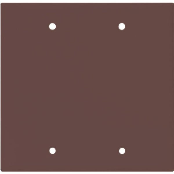 Eaton Wiring Devices 2137 Wallplate, 412 in L, 456 in W, 008 in Thick, 2 Gang, Thermoset, Brown - 2137B-BOX