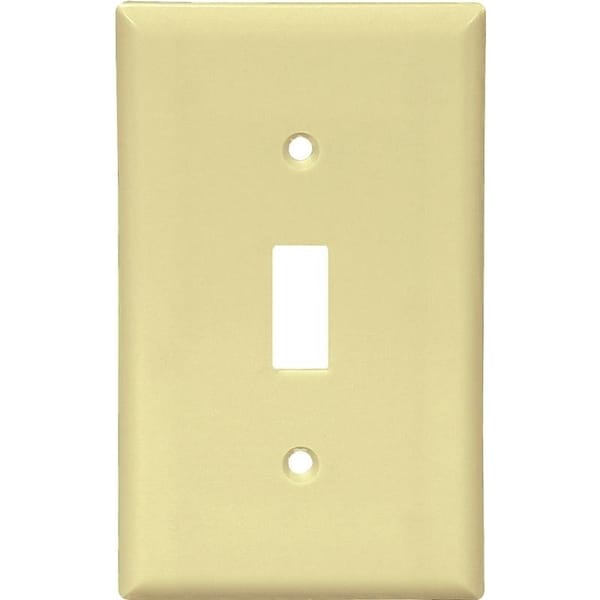 Eaton 2134V Wallplate, 412 in L, 234 in W, 1 Gang, Thermoset, Ivory - 2134V-10-L