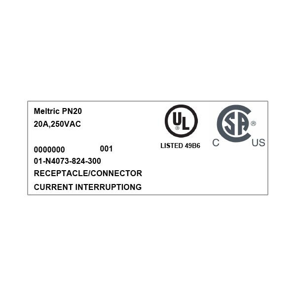 Meltric 01-N4073-824-300 RECEPTACLE SCREW TYPE LOCKING PAWL - 01-N4073-824-300