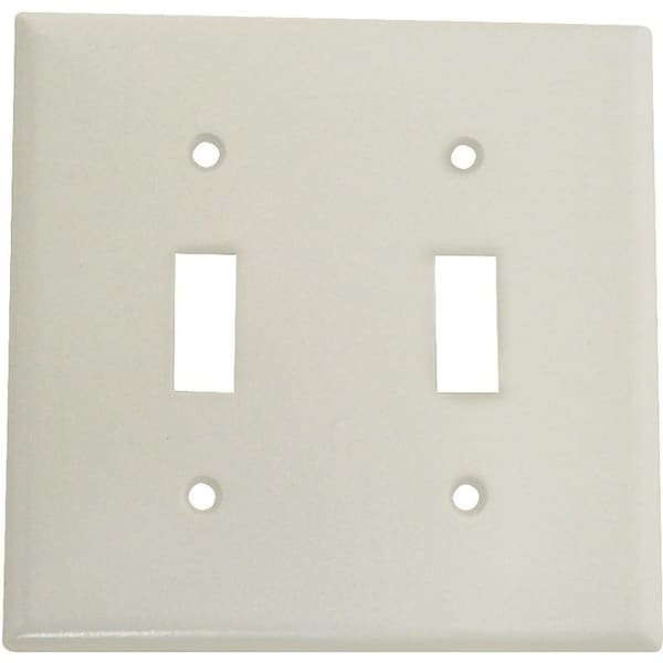 Eaton Wiring Devices Wallplate, 412 in L, 4916 in W, 2 Gang, Thermoset, White, HighGloss - 2139W-BOX