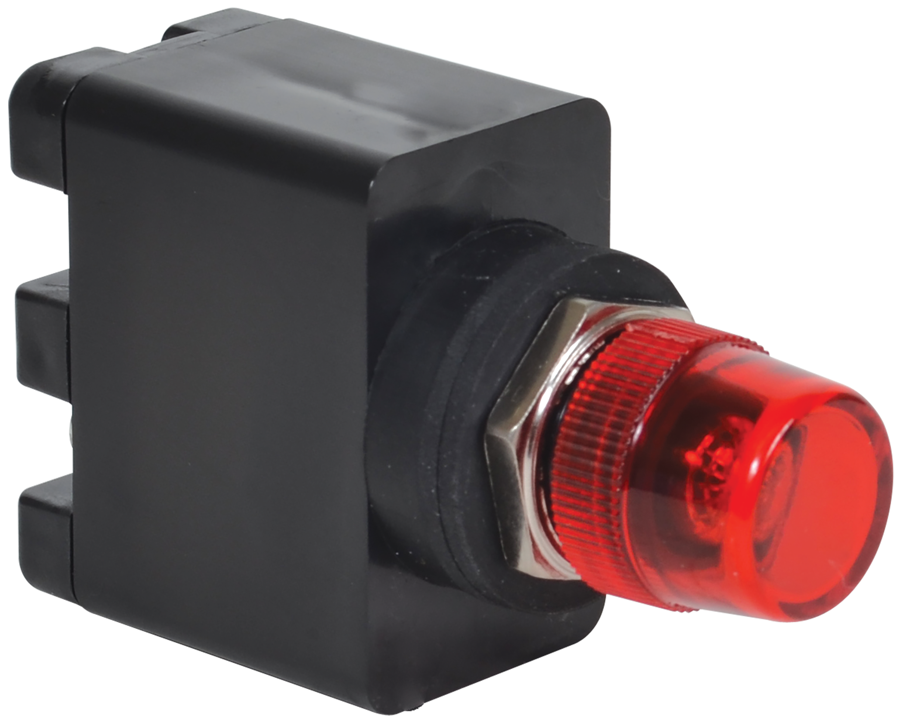 C3Controls 16mm Indicating Light, Full Voltage, 12V AC/DC, Red Lens - MFVL12NL-MPLLRD