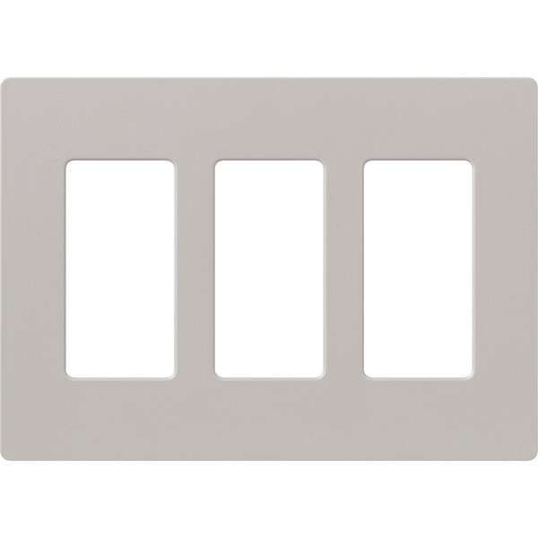 Lutron Designer Wall Plates, Number of Gangs: 3 Satin Finish, Taupe - SC-3-TP