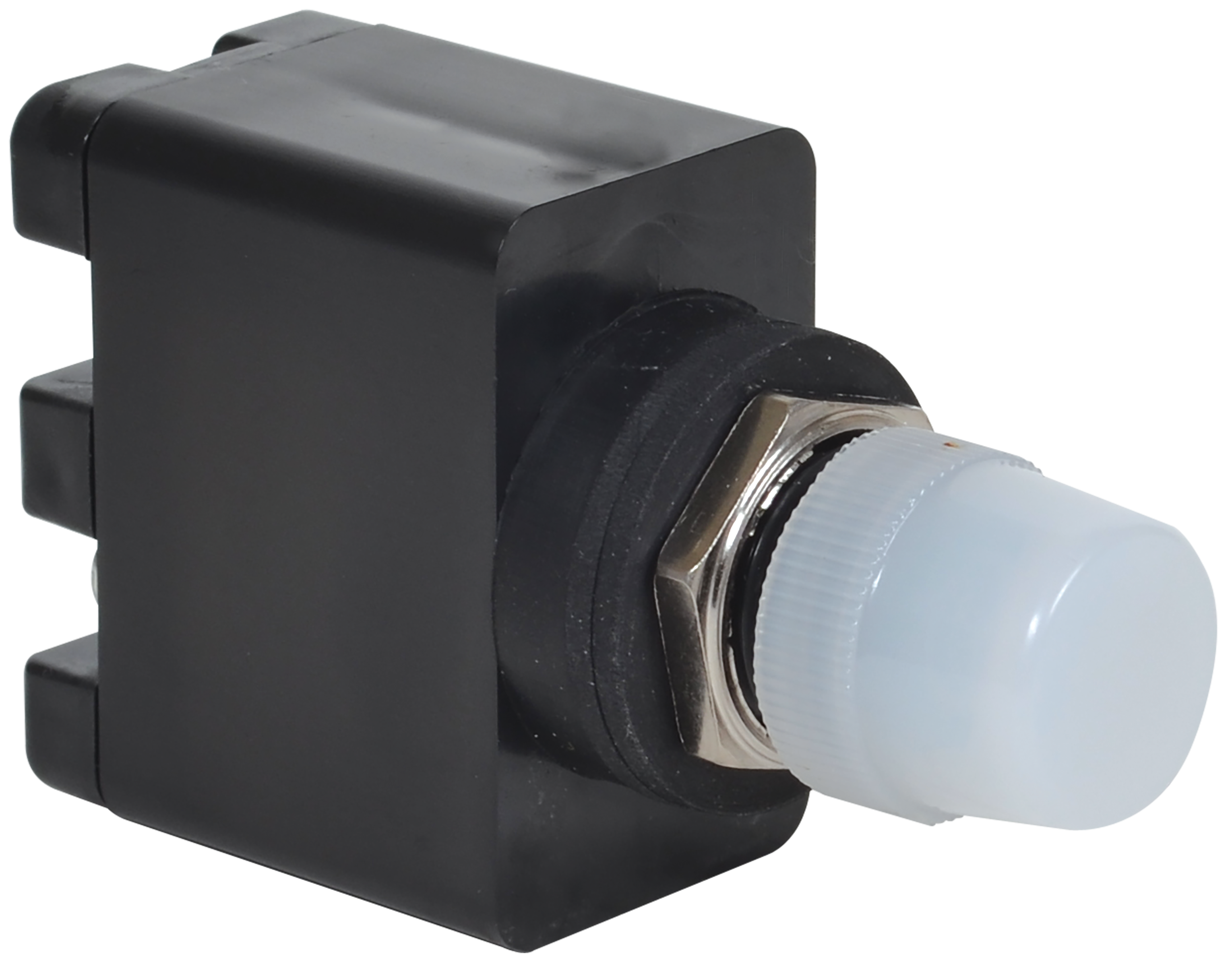 C3Controls 16mm Indicating Light, Resistor, 125V AC/DC, LED White, White Lens, w/IP20 Guard - MRL125DLW-MPLLWE-IP20