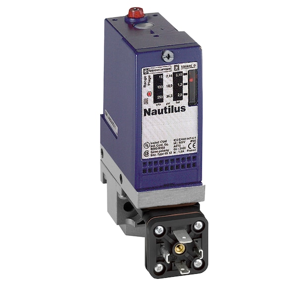 Interruptor de presión Telemecanique Sensors, 1 C/O, Detección de un solo umbral de acción - XMLA300D2C11