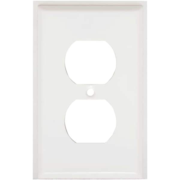 Mulberry Number of Gangs: 1 Steel, Semi-Gloss Finish, White - 86101