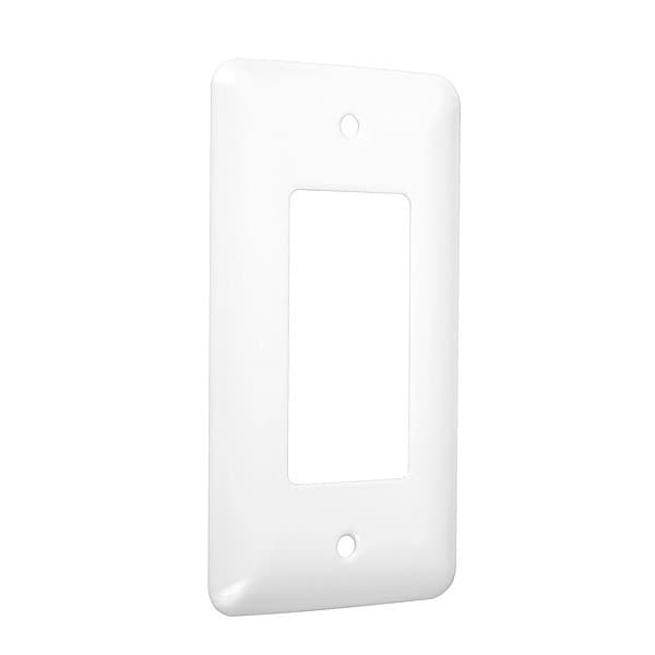 Taymac Decorator Princess Wall Plates, Number of Gangs: 1 Metal, Smooth Finish, White - WRW-R