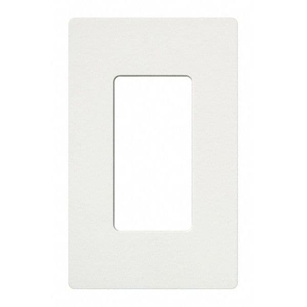 Lutron Designer Wall Plates, Number of Gangs: 1 Satin Finish, Snow - SC-1-SW