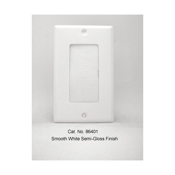 Mulberry Number of Gangs: 1 Steel, Semi-Gloss Finish, White - 86401