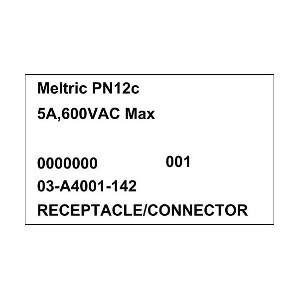 Meltric 03-A4001-142 RECEPTACLE FLUSH MOUNT - 03-A4001-142