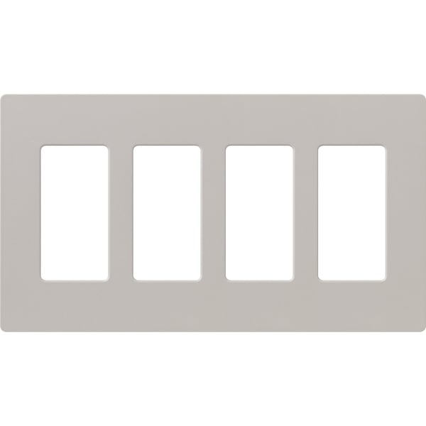 Lutron Designer Wall Plates, Number of Gangs: 4 Satin Finish, Taupe - SC-4-TP