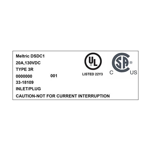 Meltric 33-18109 INLET - 33-18109