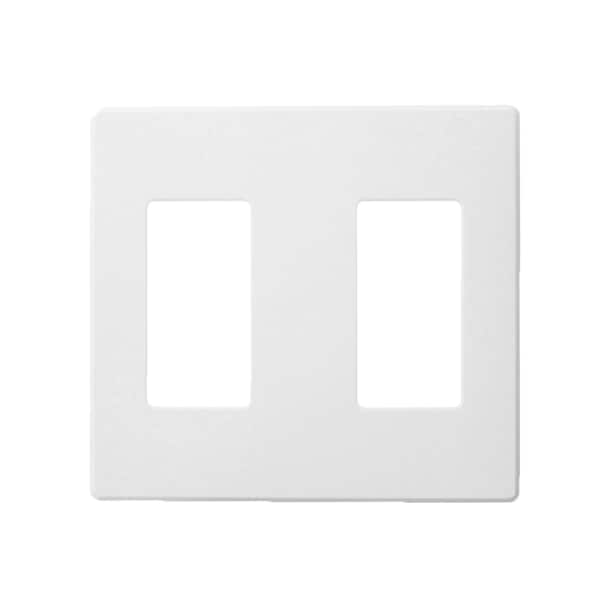 Leviton Dimmer Switch Renii Plate-2N0W-Fins-W - AWP0F-20W