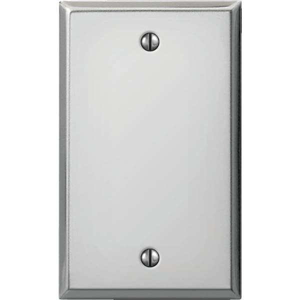 Amerelle 1-Gang Standard Stamped Steel Blank Wall Plate, Polished Chrome - C983BCH