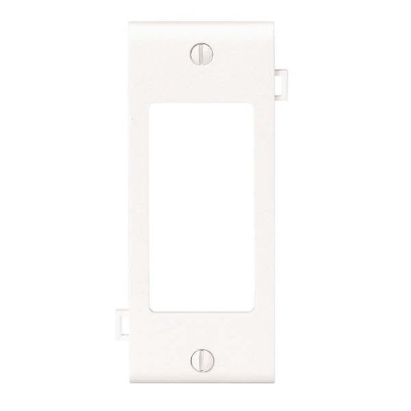 Leviton 1-Gang Plastic Sectional Rocker Decorator Wall Plate Center Panel, White - 905-PSC26-00W