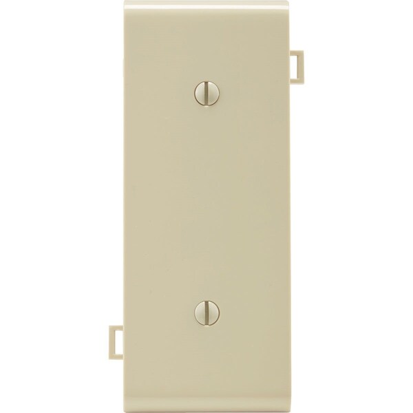 Leviton 1-Gang Standard Center Nylon Blank Wall Plate, Ivory - 924-PSC14-00I