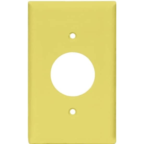 Eaton Wiring Devices Wallplate, 412 in L, 234 in W, 1 Gang, Polycarbonate, Ivory, HighGloss - PJ7V