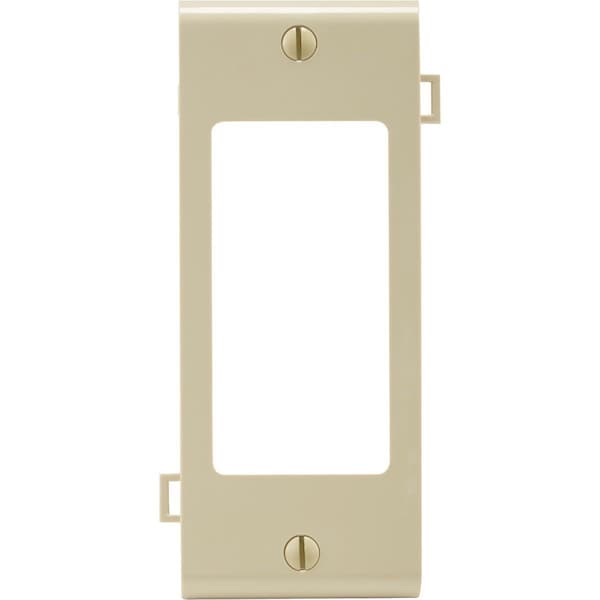 Leviton 1-Gang Plastic Sectional Rocker Decorator Wall Plate Center Panel, Ivory - 924-PSC26-00I
