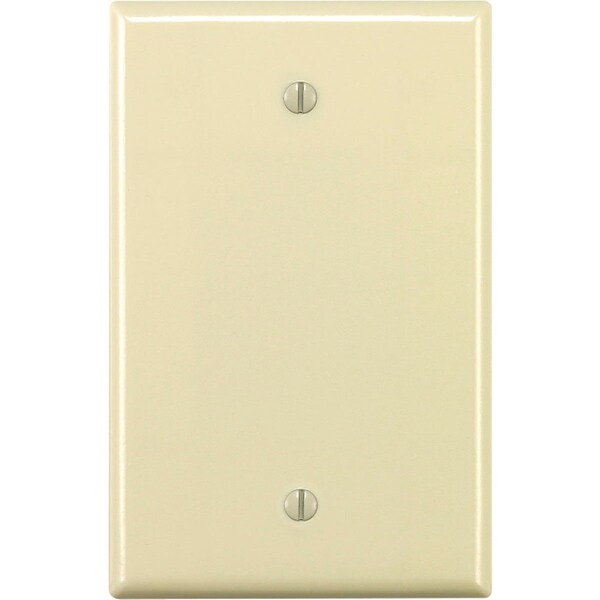 Leviton 1-Gang Midway Thermoset Blank Wall Plate, Light Almond - 005-80514-00T