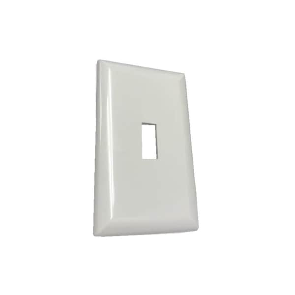 United States Hdw Mfg/U S Hardware 1G WHT MH Wall Plate - E-161C