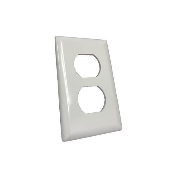 United States Hdw Mfg/U S Hardware 1G WHT MH Wall Plate - E-163C