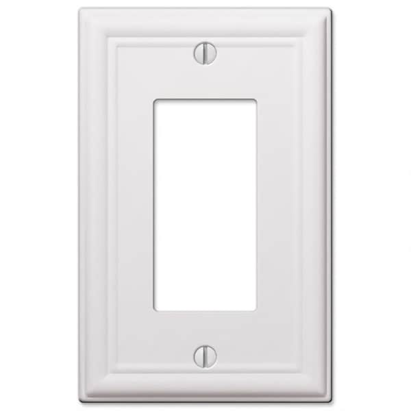 Amerelle Wallplate Chelsea 1R Wht - 149RW