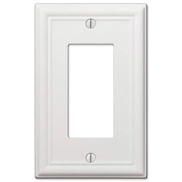 Amerelle Wallplate Chelsea 1R Wht - 149RW