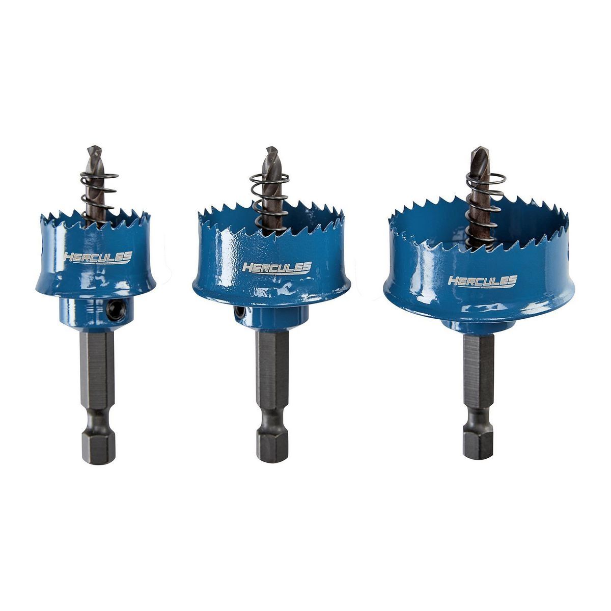 Juego de sierras de copa Hercules Cobalto Bi-metal Impact Rated Thin Wall, 3 piezas - 57690.
