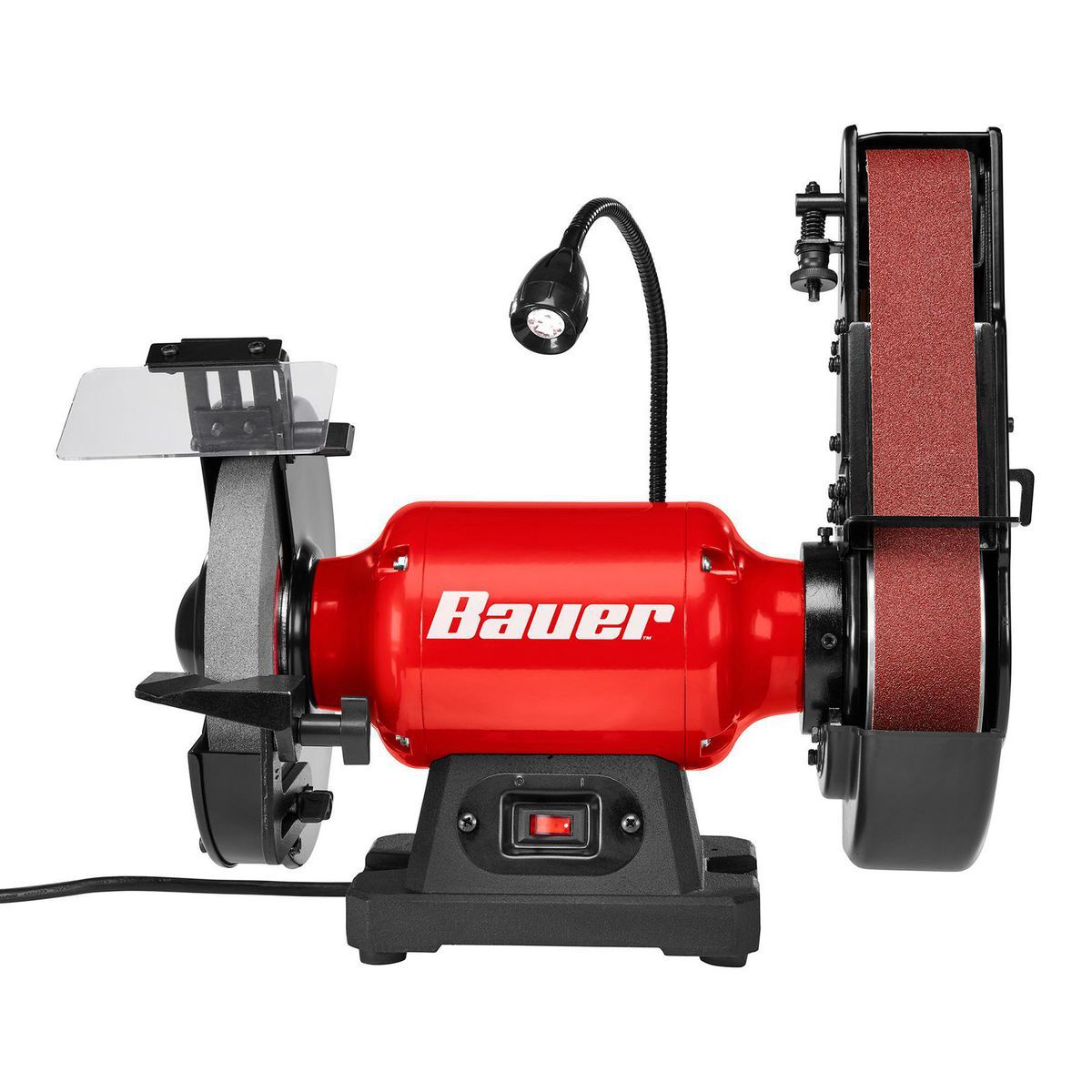 Esmeriladora de banco de 8 pulgadas Bauer con lijadora de banda - 58871