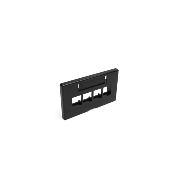 Leviton WALLPLATES PLT FRN 4PT HM BK - 49910-HE4