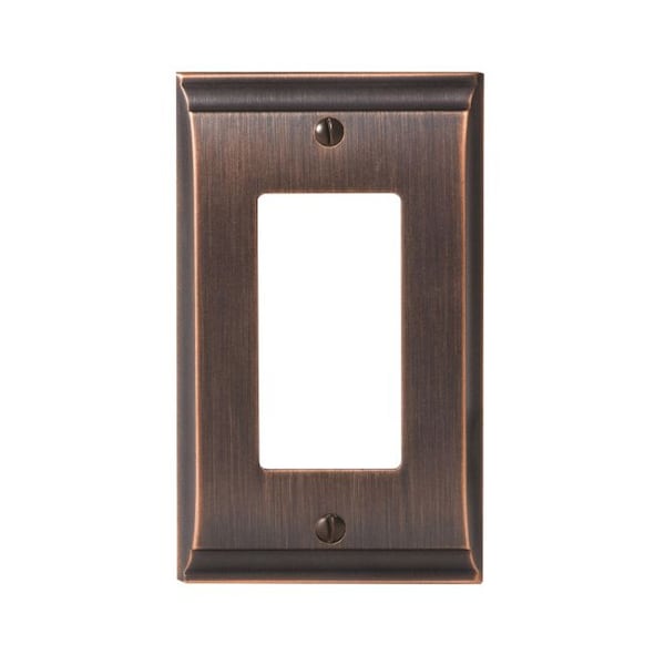 Amerock Candler 1 Rocker Wall Plates, Number of Gangs: 1 Zinc, Oil Rubbed Bronze Finish - BP36504ORB