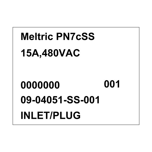 Meltric 09-04051-SS-001 INLET REVERSE INTERIORS - 09-04051-SS-001