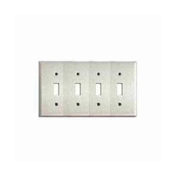 Mulberry Number of Gangs: 4 430 Stainless Steel, Satin Finish - 97074