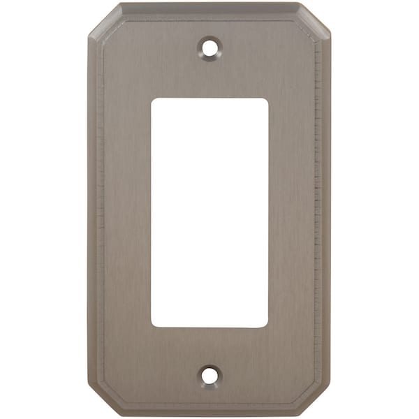 Omnia Single Rocker Traditional Switch Plate, Number of Gangs: 1 Solid Brass - 8024/S.SB