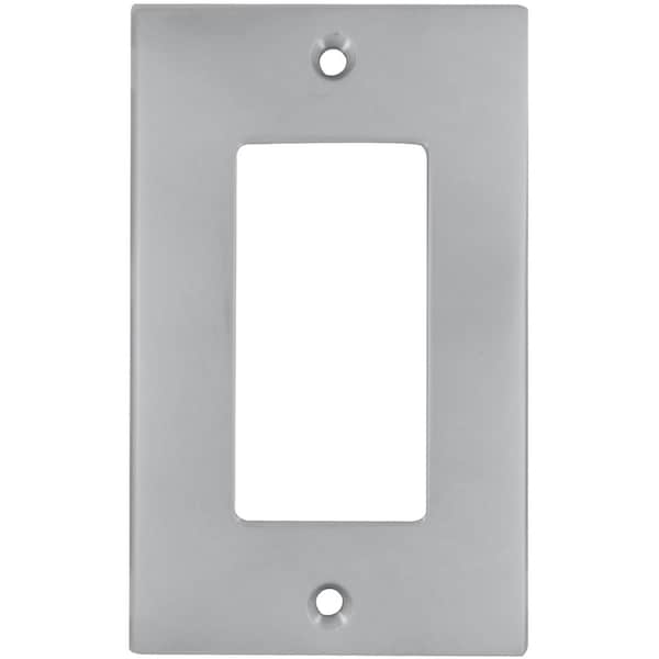Omnia Triple Rocker Modern Switch Plate, Number of Gangs: 1 Solid Brass, Polished Brass, Lacquered Finish - 8023/S.3