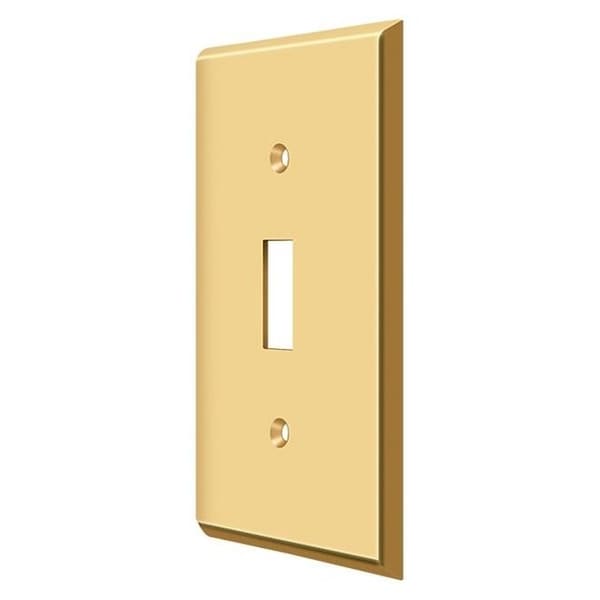 Deltana Switch Plate, Single Standard Lifetime Brass - SWP4751CR003